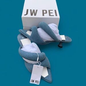 JW PEI Denim Kitten Heels